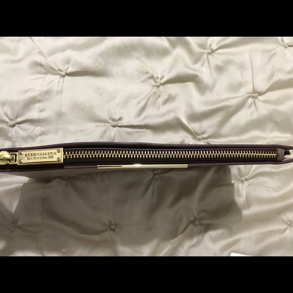 BCBGMAXAZRIA Double Layer - Faux Leather Clutch - Picture 4 of 6